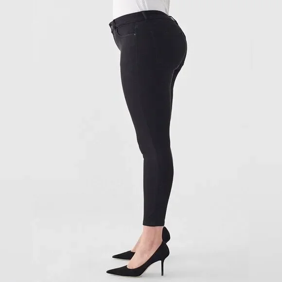 DL1961 Florence Crop Mid Rise Instasculpt Skinny Jean in Hail Size 18W - Picture 2 of 8